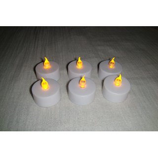 LED Candle Flameless Tea Light Flickering Candle Light Set Of 24 Led Diyas - 4785734