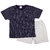 Navy Polka dot printed t shirt with solid grey shorts