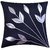 FKPL (16 inch x 16 inch) Floral Cushions Cover Black Cover (Pack of 5 Piece)