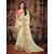 Meia Olive Georgette Embroidered Saree With Blouse