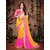 Meia Pink Georgette Embroidered Saree With Blouse