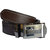 Ws Deal Brown Formal Auto Lock Buckle Belt with double stitching buckle design could be vary