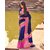 Meia Purple and Golden Cotton Animal Saree With Blouse