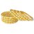 Esclavo Royal Bangles Set (8 Bangles) with FREE 1 Pair Glass Earrings