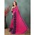 onlinefayda Pink Georgette Embroidered Saree With Blouse
