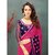 onlinefayda Pink Georgette Embroidered Saree With Blouse
