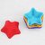 COMBO OF SILICONE HEART SHAPE AND STAR SHAPE BAKEWARE CAKE, MUFFINS TART AND CUP CAKE MOULDS - SET OF 6PCS
