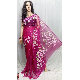 Buy Pure Muslin Jamdani Saree is ideal for women Online @ ₹6450 from ...