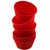 COMBO OF SILICONE ROUND SHAPE AND ROSE SHAPE BAKEWARE CAKE, MUFFINS TART AND CUP CAKE MOULDS - SET OF 6PCS