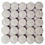Puja Shoppe T- Lites White Tea Candles - 4 x 4 x 2 cm (Set of 50)