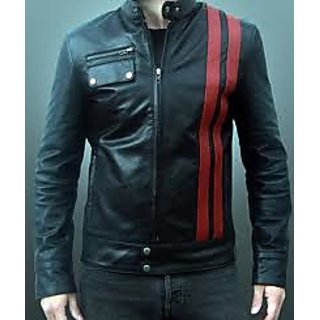 leather racer genuine cafe jacket
