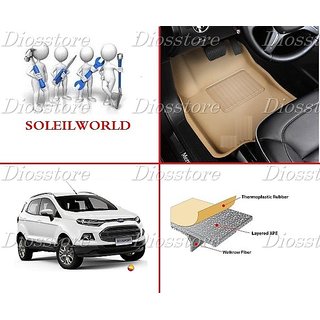 3d Kagu Mats Specifically Customised For Ford Ecosport Beige