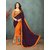 Meia Brown Georgette Printed Saree With Blouse