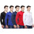 Black Bee Solid Cotton Poly-Cotton Shirts for Men Pack of 5