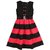 Arshia Fashions party dress girls frock with belt black red