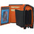 Knott Fashionable Black /Orange Leather Wallet for Women