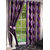Home Luxurious Set of 4 Multi-color (Purple) Printed Eyelet Long door Curtains-Length 9Ft Width 4ft