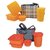 Combo of Topware Plain  Topware check 4 container 1200  ml lunch box  with insulated Bag