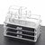 Double Layer Beauty Vanity Jewellery Clear Acrylic Make Up Cosmetic display Stand and organizer rack, holders can be used for make up brush sets, jewelery, arts and craft by KurtzyTM