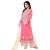 Fashions World Pink Georgette Designer Semi- Stitched Pakistani Suits