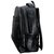 IN-INDIA School/College Office PU Leather Backpack - Jet Black ( Shiny Finish)