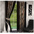 Home Luxurious Set of 4 Multi-color (Brown) Printed Eyelet Long door Curtains-Length 9Ft Width 4ft