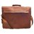 IN-INDIA Brown Pure Leather Shine Office Messenger Bag 10x13 inches