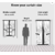 Geo Nature HOME DCOR Eyelet door Six Curtains 4X7 (CSR106)