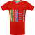 Punkster Red Graphic Print 100 Cotton T-Shirt For Boys-TS3383A-3
