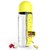Ibs 600ml Pill Box Orgaanizer With Water Bottle Weekly Seven Compartments With Drinking Bottle -Yellow