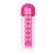 Organized Get Trendy 2 in 1 Weekly Medicine Vitamins 600ML Candy Colors Pill Box Organizer Portable Kit cum Water Bottle