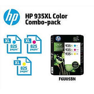 Genuine HP 935XL Cyan, Magenta and Yellow Factory Sealed Multipack
