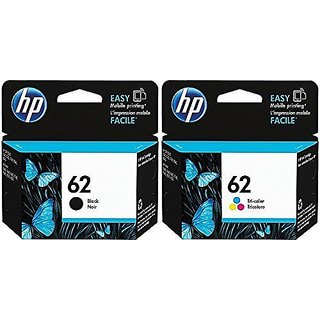 Genuine HP 62 Black and Color Combo in Retail Packaging! USA Market only! Not EU or Grey Market Foreign Imports! C2P04AN#140, C2P06AN#140