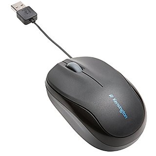 Kensington Pro Fit Retractable Mobile Mouse for Mac or PC (Black)