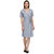 Patrorna Viscose Grey Color Dress (Size: XL)