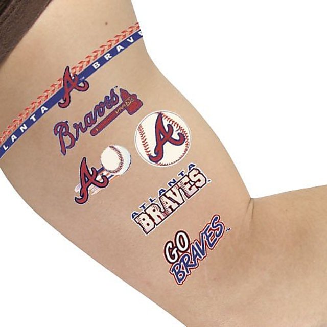 The art and tattoos of Joshua JJ James  I took this old Atlanta Braves  tattoo and polished it up to start a cool project It was fun Gonna be  adding a