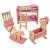 Dreams-Mall Wooden Doll House Furniture Set Toy for Baby Kids Kids Bedroom