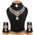 Penny Jewels Alloy Elegant Traditional Gold Plated Sparkling Fashion Designer Diamond Necklace Set For Women  Girls