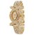 American Diamond Oval Studded Wrist Bracelet Cum Quartz Watch - Women