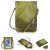 WaitingU Stylish Crossbody Touch Screen Cell Phone Case Two Separated Pouches Multipurpose PU Leather Flip Cover Shoulder Bag Detachable Strap for iPhone Samsung HTC Phones Under 5.7''- Green
