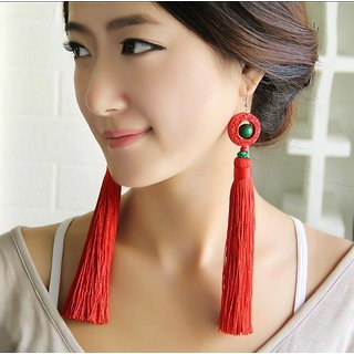 Long tassel hotsell earrings online