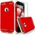 Anole Ultra-Thin Electroplate Metal Texture Polycarbonate Back Cover for Apple iPhone 6s Plus - Red