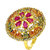 Anuradha Art Multi Colour Dazzling Studded With Shimmering Stones American Diamonds Stone Designer Finger Ring For Women/Girls.