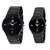 Special diwali offer IIK Collection Black Analog Couple Watches
