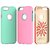 iSPECLE 3 Pack iPhone 6S Case iPhone 6 Case with Shockproof TPU Bumper and Anti-Scratch Thin Back Cover - Slim Protective iPhone 6 / iPhone 6s Case for Girls ( Pink & Mint Green & Orange )