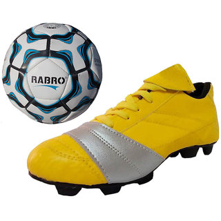 Buy Port Combo of Unisex PU Football shoes And Soccer ball Online 999 from ShopClues