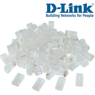 Shop D-Link RJ45 Jack (100 Pcs) Pins,Connector Online - Shopclues