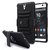 Sony Xperia C5 Ultra Case, NageBee [Heavy Duty] Armor Shock Proof Dual Layer [Swivel Belt Clip] Holster with [Kickstand] Combo Rugged Case for Sony Xperia C5 Ultra - Black