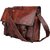 IN-INDIA Genuine Leather Messenger Bag  (brown) 9inchx11inch