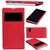 Nilkin PU Leather Cover Matte Back Hard Case for Sony Xperia Z1 L39H - Retail Packaging - Red